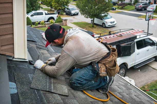 Professional Gutter Repair And Installation technician working in Mountain View, HI